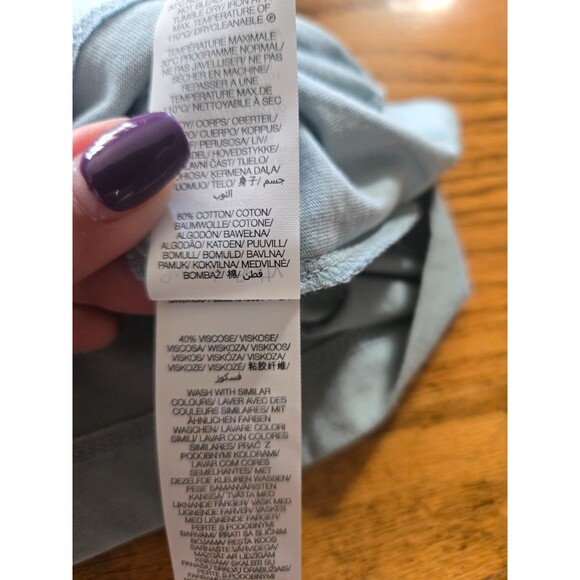 Sweaty Betty Muted Teal Essential Crop Long Sleeve T-Shirt Size Large NWT - Picture 3 of 6